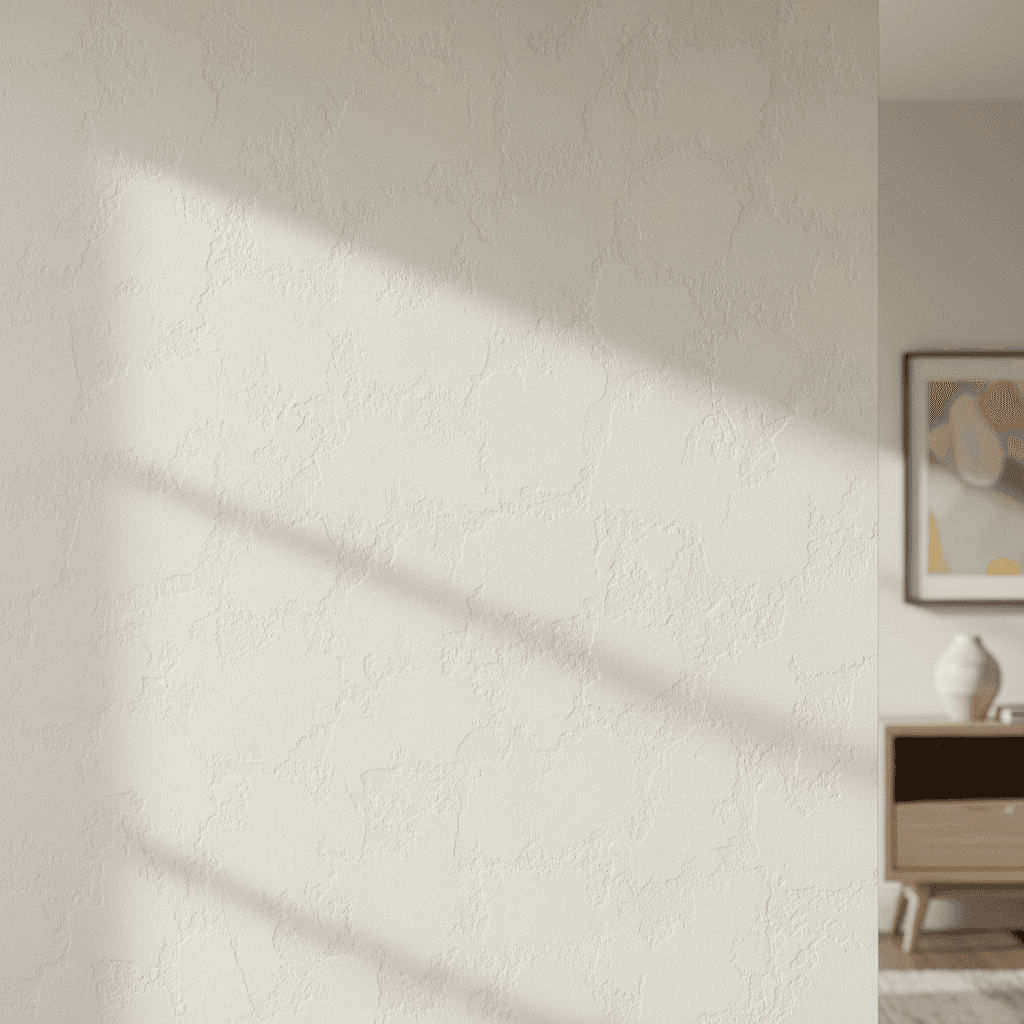 Knockdown textured drywall wall installation